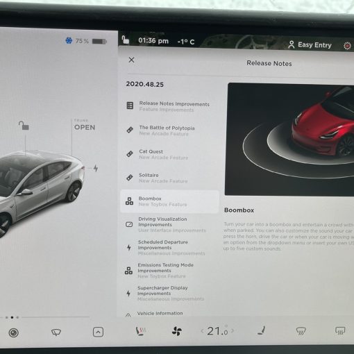 Tesla holiday update release notes