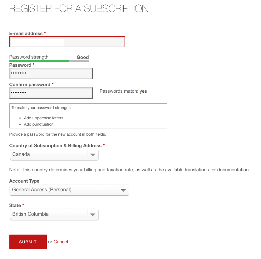 Tesla service regisration 2