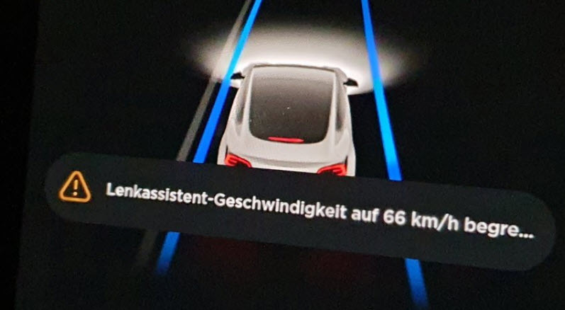 Tesla steering assistant Germany