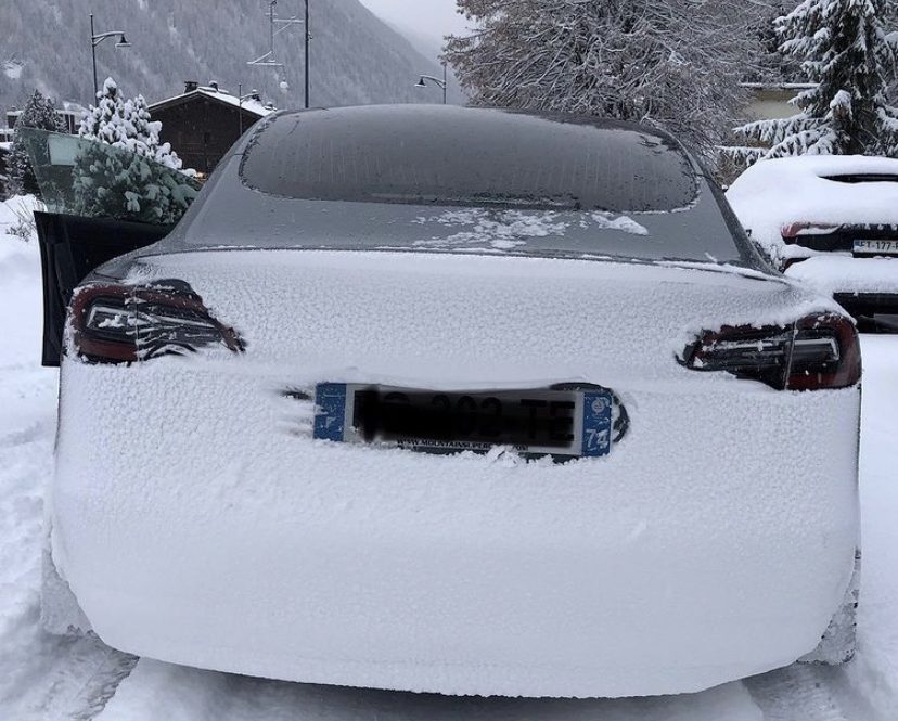 Tesla Model 3 French Alps