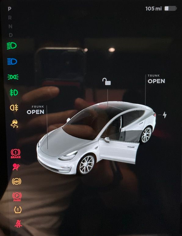 Current Tesla start up screen