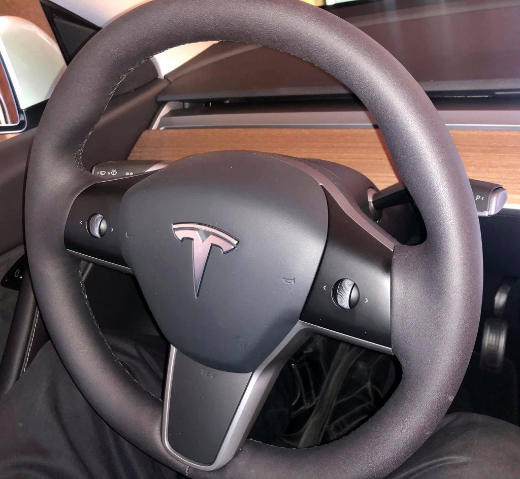 Tesla Model Y's now being delivered with the heated steering wheel