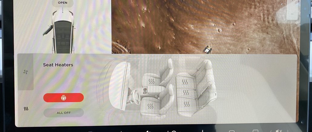 Model Y heated steering wheel