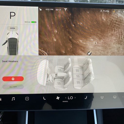 Model Y heated steering wheel