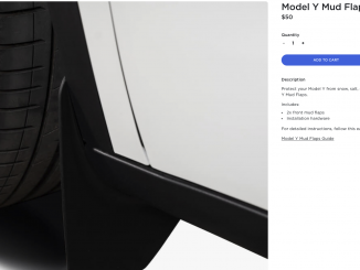 Model Y mud flaps Tesla Shop