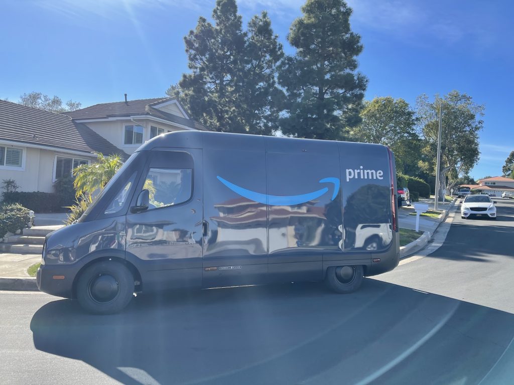 Rivian Amazon van