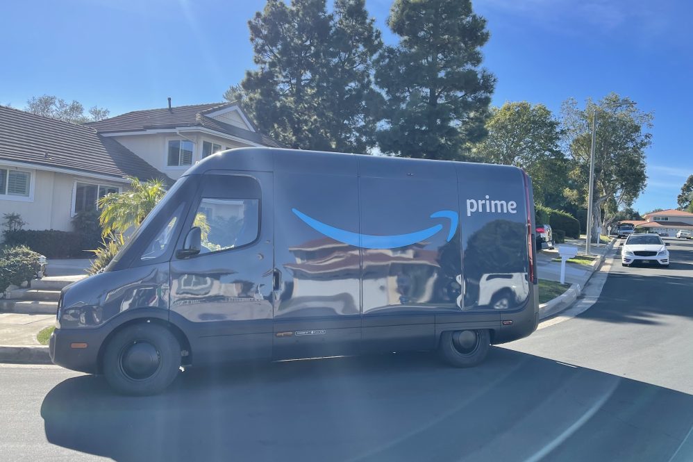 Rivian Amazon van