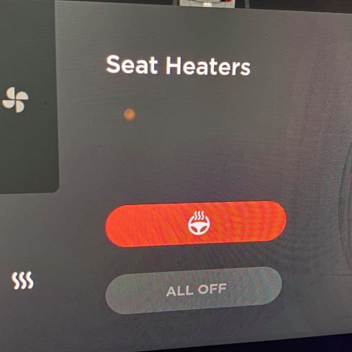 SR Model Y heated steering wheel