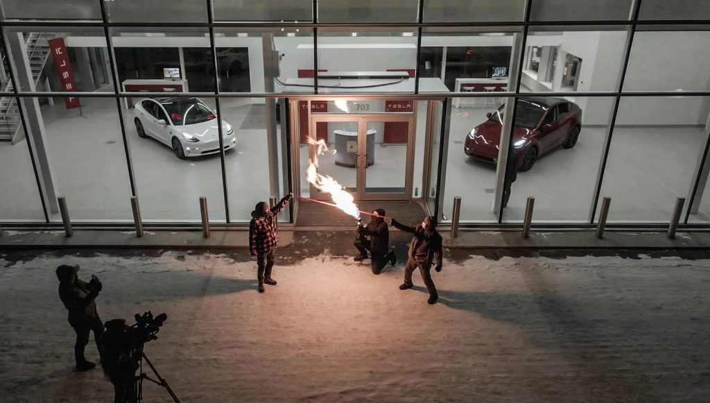Tesla Saskatoon opening