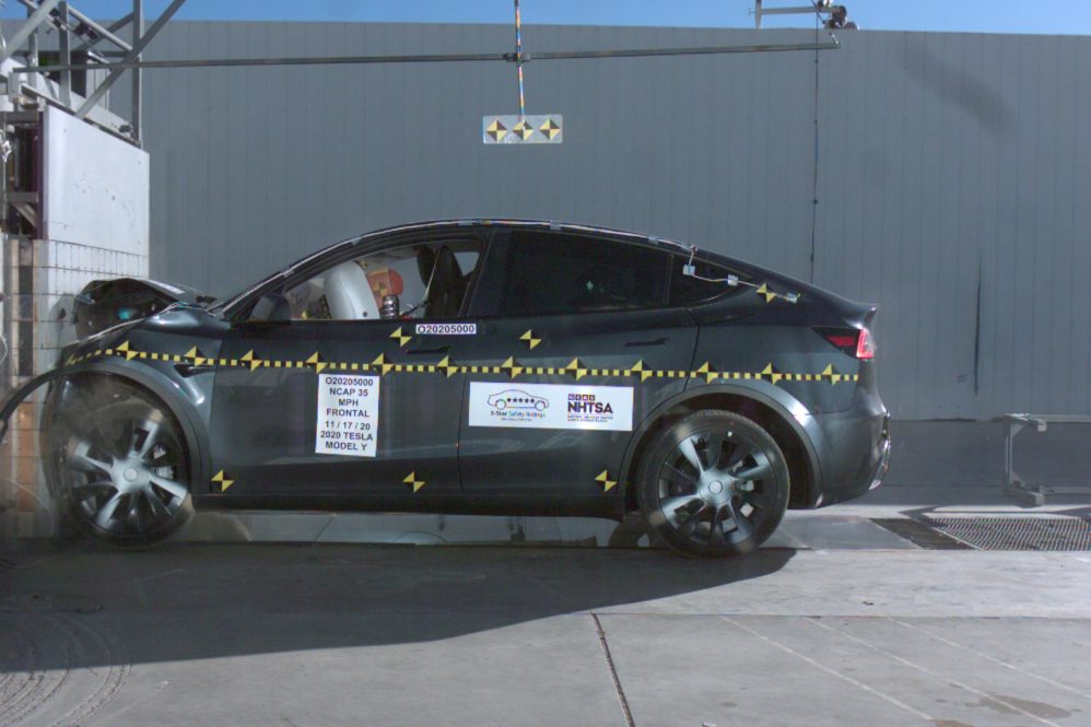NHTSA Tesla Model Y crash test