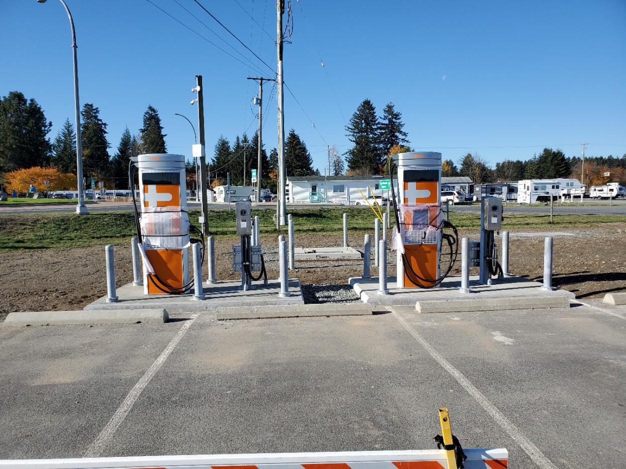 ChargePoint Nanaimo Airport north chargers