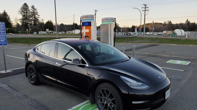 ChargePoint Nanaimo Airport south chargers Tesla