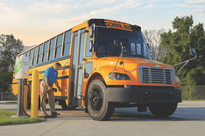 MCPS electric school bus