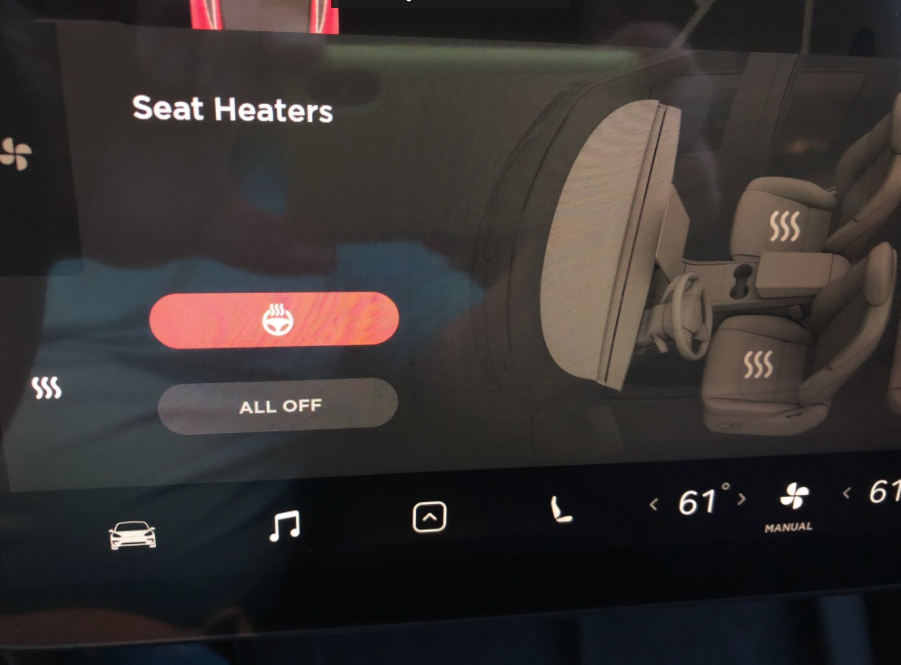 Model 3 heated steering wheel controls