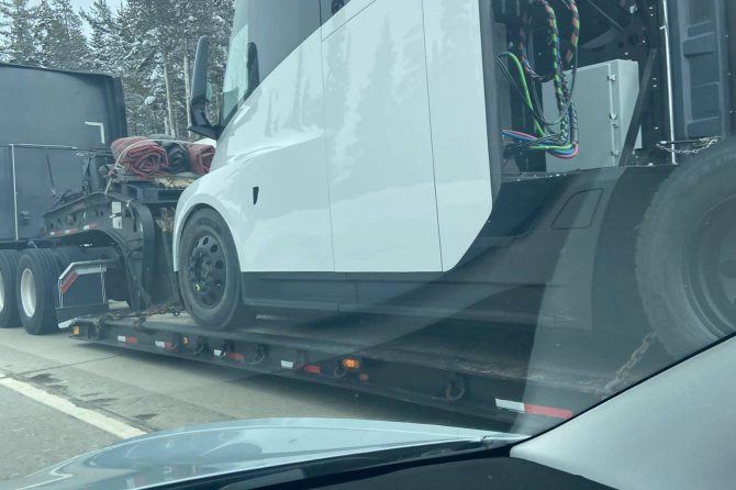 Tesla Semi spotted