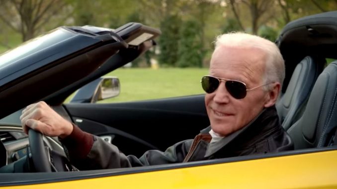 Biden in Corvette