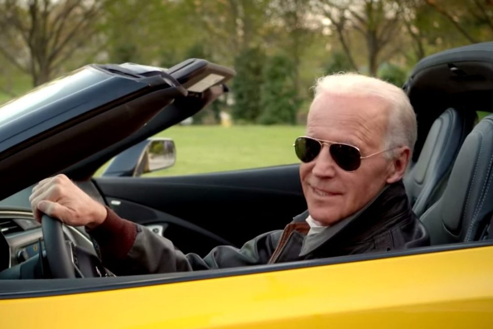 Biden in Corvette