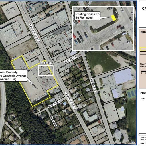 Castlegar Tesla Supercharger map