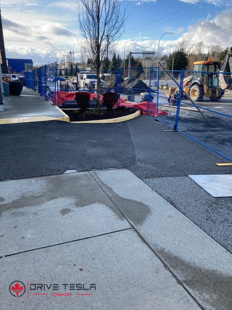 Coquitlam Tesla Supercharger under construction [British Columbia