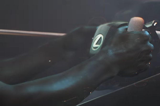 Lexus yoke steering wheel