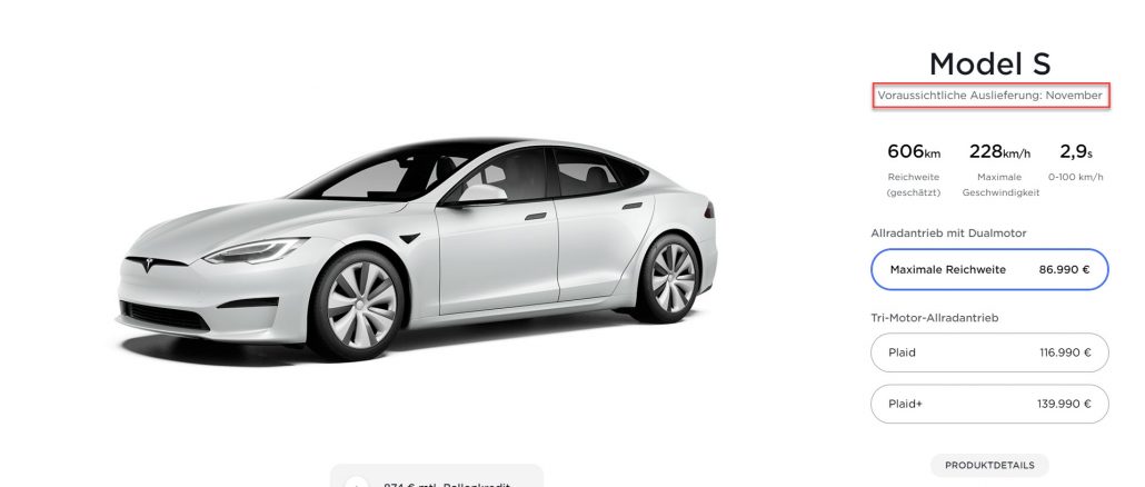 Model S Germany