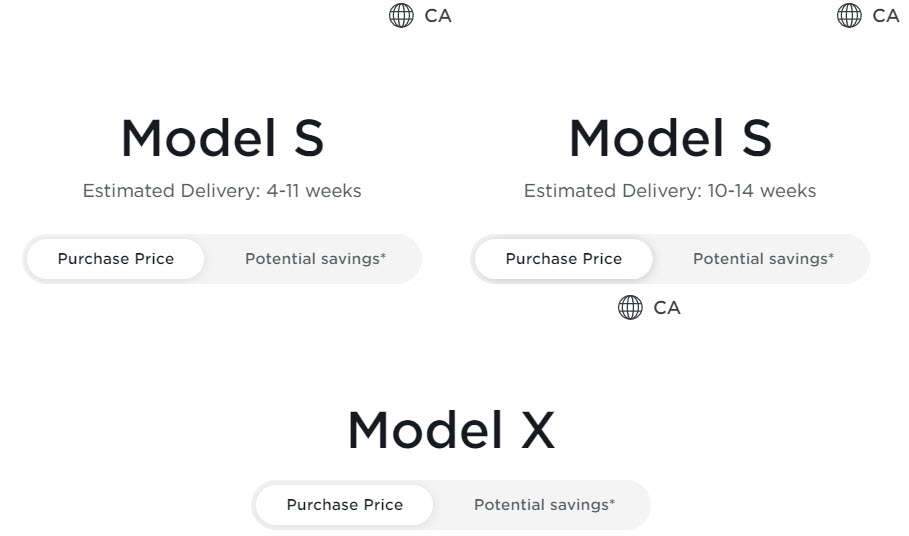 Model S X waits