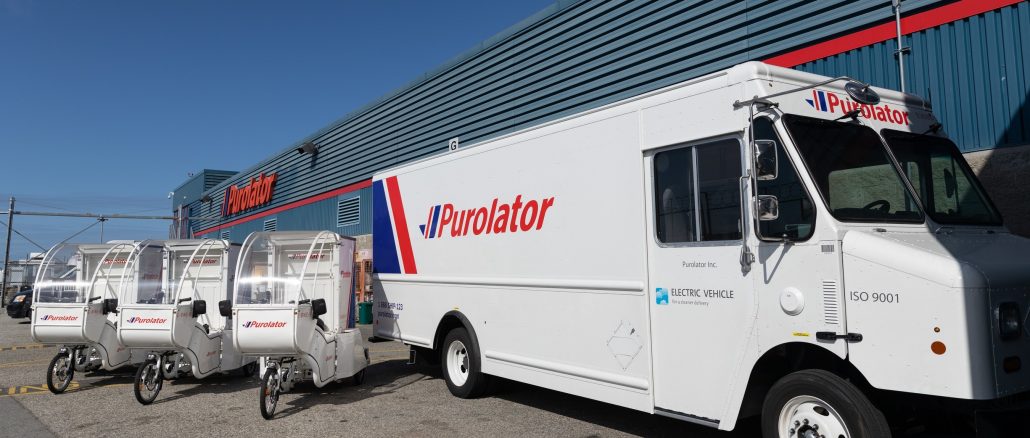 Purolator Inc--Purolator hits the road as first national courier