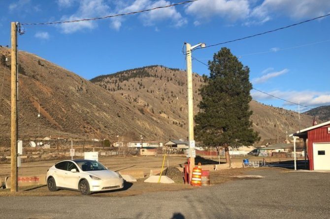 Spences Bridge EV charger