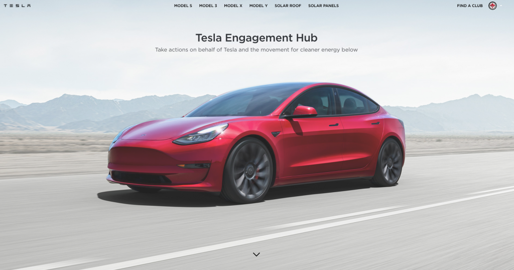 Tesla Engagement Hub