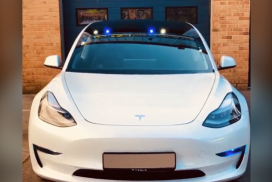 Tesla Model 3 police