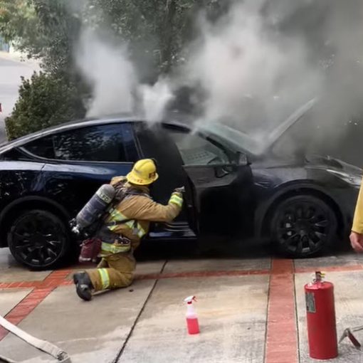 Tesla Model Y fire