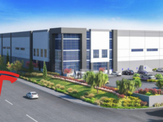 Tesla San Bernardino warehouse logo