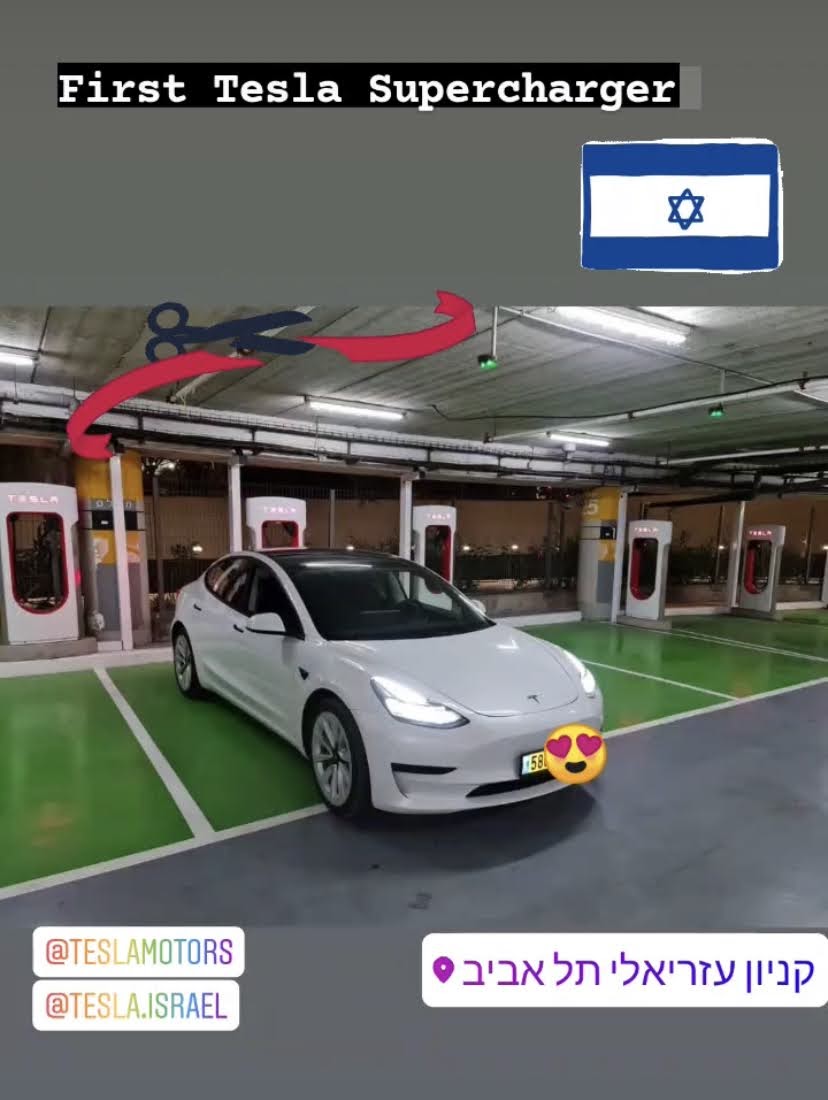 Tesla Supercharger Tel Aviv