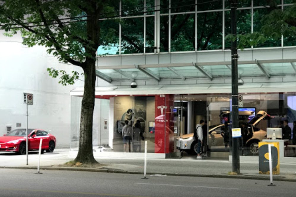 Tesla Vancouver Robson St