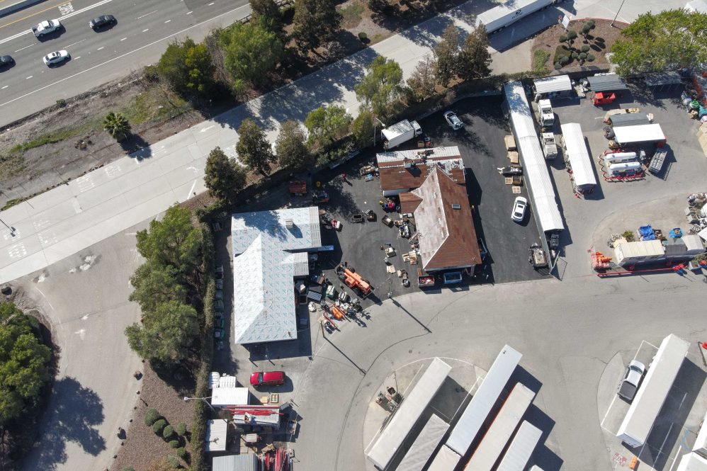 Tesla solar roof aerial