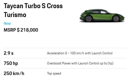 Porsche Taycan Cross Turismo