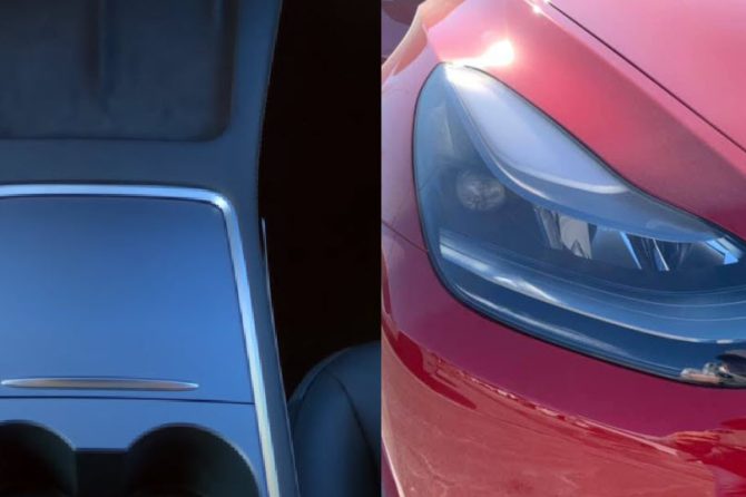 headlights and console