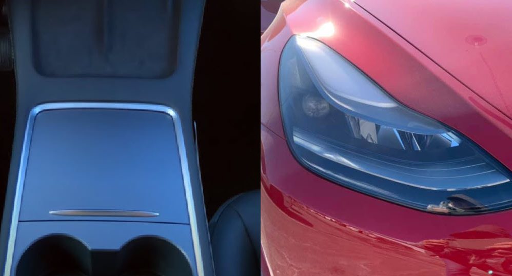 headlights and console