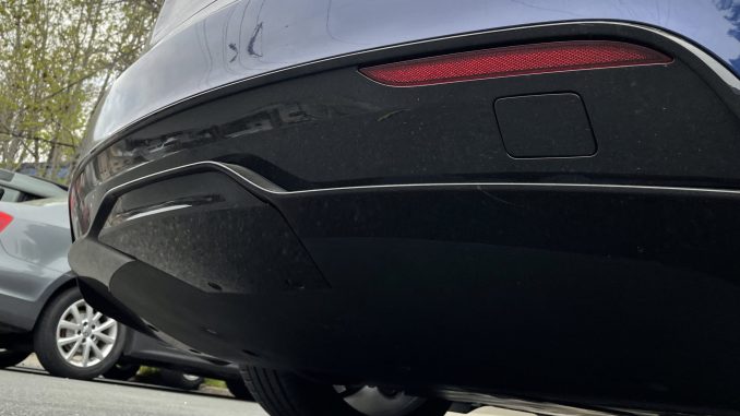 Plaid Model S tow hitch