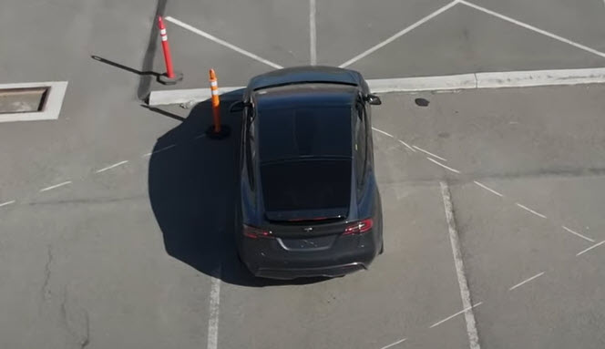 Plaid Tesla Model X rear