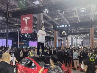 Tesla protestor China