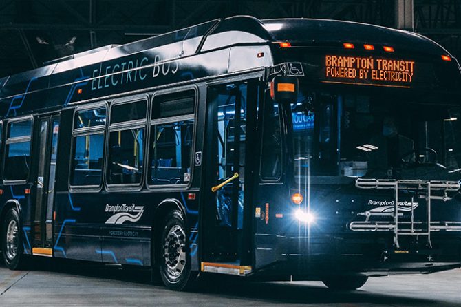 Brampton electric bus
