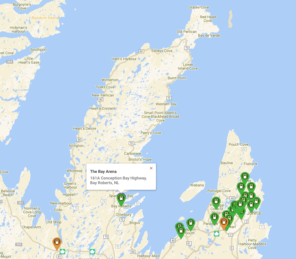 Conception Bay EV chargers
