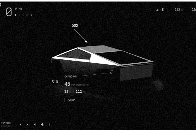 Cybertruck UI charging