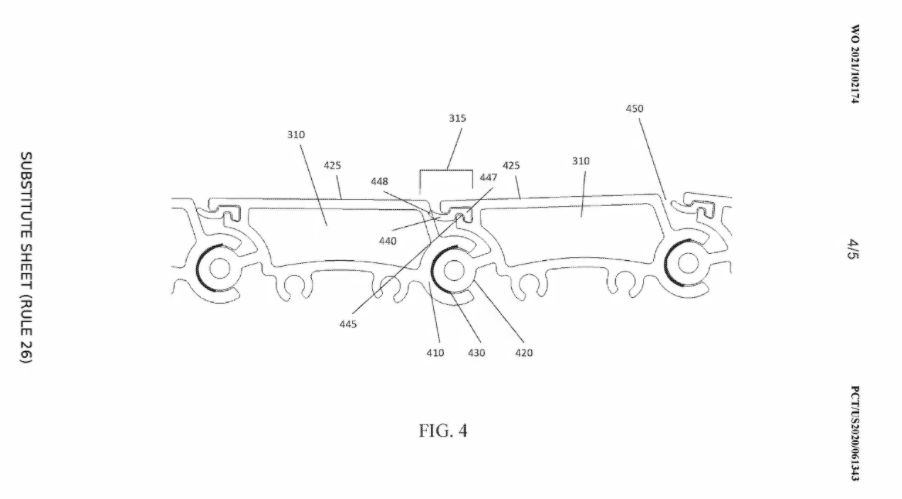 Cybertruck tonneau cover patent