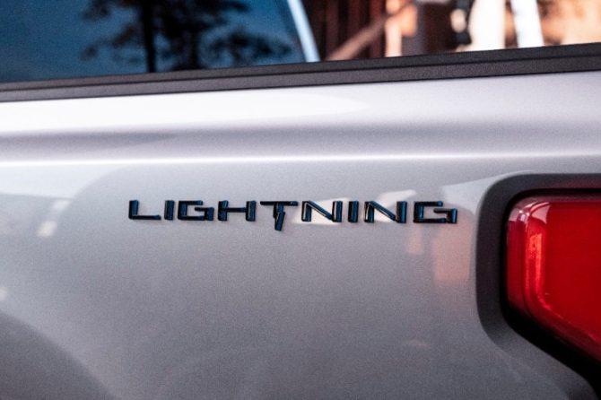 F150 Lightning badge