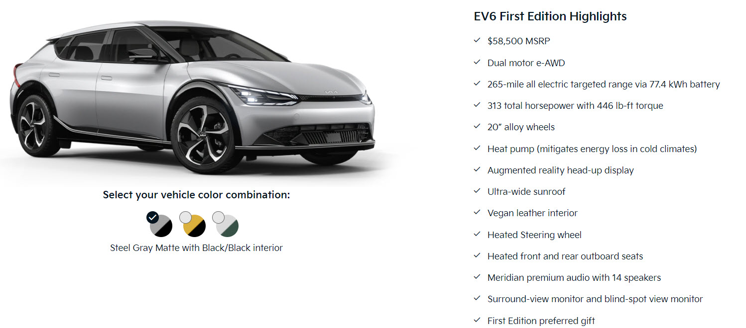 Kia EV6 First Edition