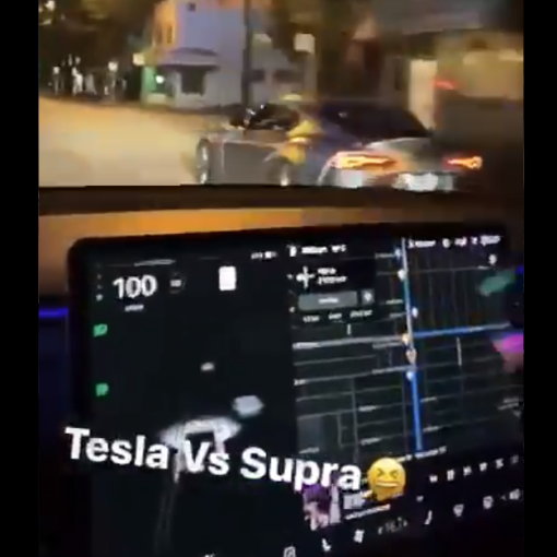 Tesla Supra Vancouver race