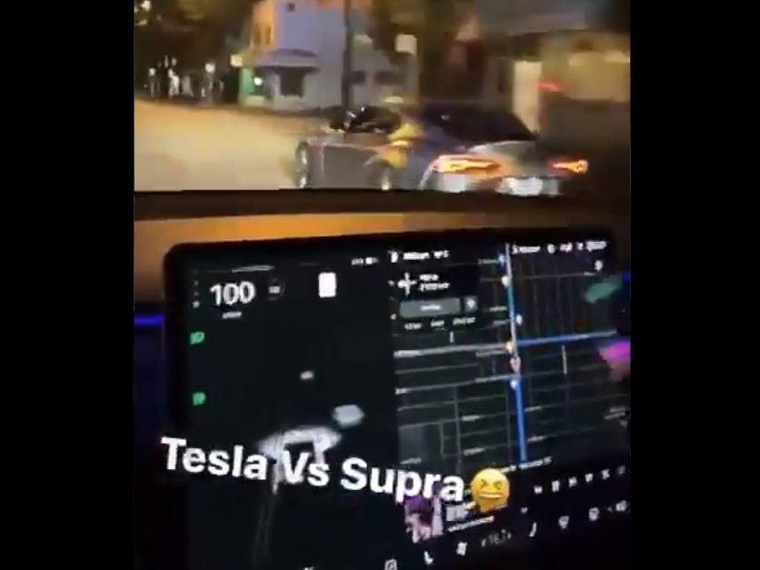 Tesla Supra Vancouver race