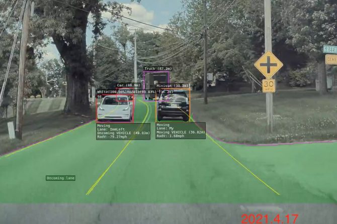Tesla detects other Tesla